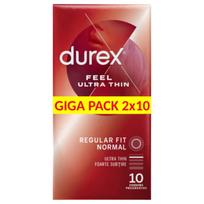 Durex - ultra ploni prezervatyvai - natūralūs pojūčiai - 2x10 vnt