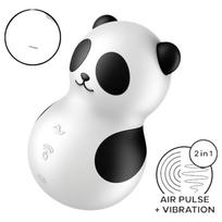 Satisfyer Pocket Panda - klitorio stimuliatorius bangų technologija - juodas