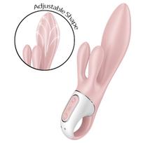 Satisfyer Air Pump Bunny 3 - pompuojamas vibratorius - rožinis