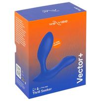 We-Vibe Vector+ - programėle valdomas analinis vibratorius (mėlynas)