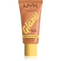 NYX Professional Makeup Buttermelt Glaze spindesio suteikiantis fluidas su atspalviu SPF 30 atspalvis 03 Cashew Butta 30 ml