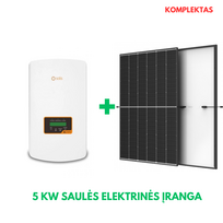 5 kW Solis + Trina saulės elektrinės komplektas
