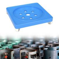 Gas Cylinder Base Movable Propane Base, Tanks Holder Tray with Wheel for