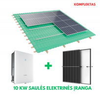 10 kW saulės elektrinė, Sungrow + Trina + montavimo konstrukcija
