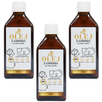 Lab-V 100% lašišų aliejus įvairaus amžiaus šunims ir katėms 3x250ml šalto spaudimo