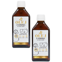 Lab-V 100% lašišų aliejus įvairaus amžiaus šunims ir katėms 2x250ml šalto spaudimo