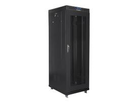 Komutacinė spinta pastatoma LANBERG 19" 37U 600x800 mesh door LCD flat pack black