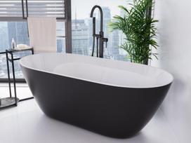 Vonia Besco Moya Matt Black&White 160, su Klik-klak Graphite valomu iš viršaus