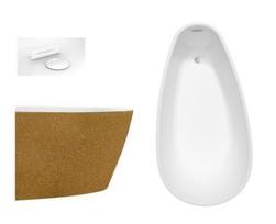 Vonia Besco Goya A-line Glam 160 Gold, su baltu sifono dangteliu