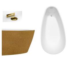 Vonia Besco Goya A-line Glam 170 Gold, su aukso spalvos sifono dangteliu