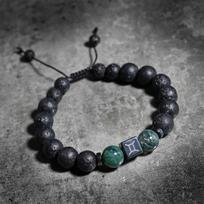 Lavos ir agato apyrankė Dvynių zodiako ženklui