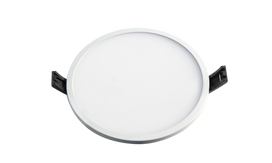 LED įleidžiamas apvalus baltu aliuminio rėmeliu Ø90mm 8W 720lm 4000K IP44