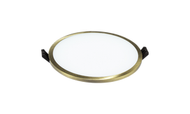 LED įleidžiamas apvalus bronzos rėmeliu Ø145mm 16W 1450lm 3000K IP44