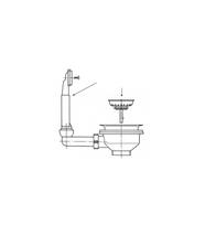 Ventilis FRANKE plautuvės, d 3- 039 - 039 1/2, užkemšamas, PXN 611-60