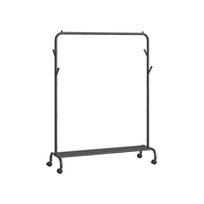 Mobili drabužių kabykla ant ratukų | 41 x 103,5 x 155 cm | Juoda