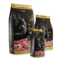 Leonardo Fresh Duck sausas pašaras su antiena katėms, 250 g
