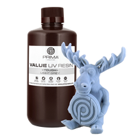PrimaCreator Value Tough UV derva (kaip ABS) - 1000ml - Šviesiai pilka
