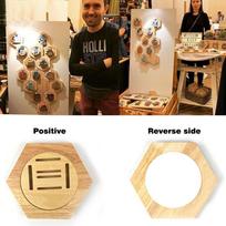 Medalių pakabinimo laikiklis tvirtas bėgimo medalių stovas medalių albumas šešiakampis medalių laikymo dėklas sieninis tvirtinimas namų dekoratyvinis įrankių stovas CHINA
