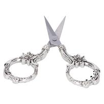 Vintage Flower Scissors DIY European Style Needlework Embroidery Retro Craft CollectionGold sidabras
