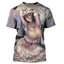 Overlord Anime Marškinėliai Albedo Seksuali Mergina 3D Spauda Gatvės Drabužiai Vyrams Moterims Mada Didelio Dydžio Marškinėliai Harajuku Marškinėliai Viršūnės Drabužiai M