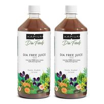 Sulčių rinkinys diabetui (2 x 1 l), „Dia Free“ sulčių rinkinys, „Kapiva“.