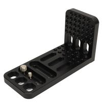 DSLR Camera L Bracket Plate Vertical Horizontal Shooting Quick Release Tripod Stabilizer Mounting black