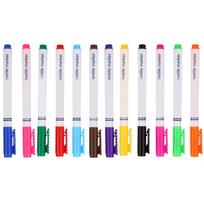 12Pcs Clothes Textile Marker Pen Waterproof DIY T shirt Clothes Bags Art Painting Supplies