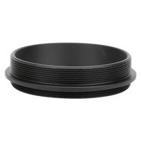 M48-M48 Adapterio žiedas Vyras-Vyras Aliuminio lydinys Juodas 48mm Sriegio žingsnis 0.75mm Priedas