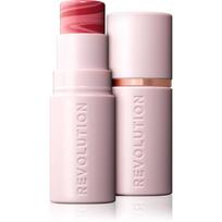 Revolution Skin Silk Blush Stick kreminiai skaistalai pieštukinė priemonė atspalvis Rose Nude Pink 4.5 g