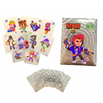 Brawl Stars kolekcinės žaidimo kortos 10 vnt. - sidabrinės