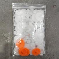 200 vnt. mišrių plastikinių krumpliaračių maišelis, variklio transmisijos krumpliaračiai, 0.5 modulis, „pasidaryk pats“ priedai one size