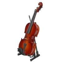 17cm Miniatiūrinis medinis smuiko modelis su stovu Muzikos instrumentų rankdarbiai Dekoracija Dovana