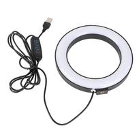 6   LED Pritemdoma Žiedinė Lempa Reguliuojama Papildoma Šviesa su Rutuliniu Galvutės Laikikliu Vlog'ams, Tiesioginiam Vaizdo Įrašui, Studijai