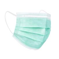 Medicininės kaukės Medi-Inn, 3 sl., tipas II, >99%, žalsvos (50vnt)