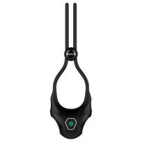 Nexus Forge - vibruojantis reguliuojamas penio žiedas - juodas