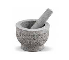 Cole&Mason - Granito skiedinys su grūstuvu GRANITE diametras 15 cm granito/pilka