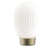LED pritemdomas, liečiamas stalinis šviestuvas LATTE LED/1,8W/5V USB 2000 mAh auksas/balta