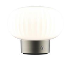 LED pritemdomas, liečiamas stalinis šviestuvas LATTE LED/1,8W/5V USB 2000 mAh chromas/balta