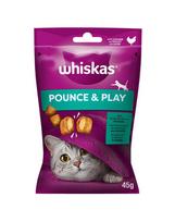WHISKAS Energija ir gyvybingumas 45 g – skanėstas su vištiena katėms.