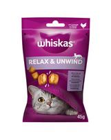 WHISKAS Atsipalaidavimas ir ramybė 45 g – skanėstas su vištiena katėms.