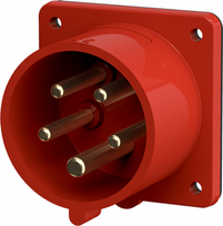 Mounted CEE-plug 16A 5p 6h 400V IP44, red 853 | 4015394180623