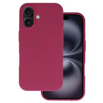 Silikoninis Lite dėklas skirtas Apple iPhone 16 burgundy