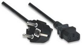 Manhattan, Power cable, computer – wall socket, Schuko – C13, 1.8m, 16A, CE, 314695, ICOC 01-NC-B, 300148
