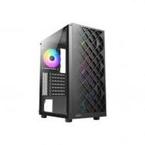 GAMING kompiuterio korpusas AZZA Spectra 280B, su 1xARGB Fan, ATX, mATX, ITX, side window made of tempered glass, Without PSU (bottom), CSAZ-280B