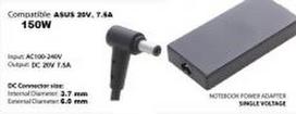 ZMP nešiojamo kompiuterio įkroviklis ASUS 20V, 7.5A 6.0/3.7mm 150W
