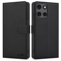 Tech-Protect Wallet Motorola Moto G15 / G15 Power – dėklas telefonui juodos spalvos
