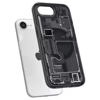 Spigen Ultra Hybrid MagSafe iPhone SE 4 (2025) Zero One – telefono dėklas, juodos spalvos