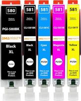 "Amaprint XXL" kasetės, suderinamos su "Canon PGI-580 CLI-851", tinkančios "Pixma TR7550 TS6150 TS6151 TS6251 TS6350 TS6351 TS705 TS9550" (5 spausdintuvų kasetės)