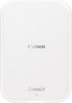 "Canon Zoemini 2" mini nuotraukų spausdintuvas Mobilus nešiojamasis kelioninis kišeninis spausdinimo rinkinys (nuotraukų spausdinimas 5 x 7,6 cm, išmaniesiems telefonams ir planšetiniams kompiuteriams, įmontuota baterija) Perlamutro baltos spalvos [+ 20 c