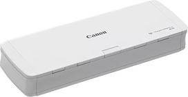 "Canon" R10 imageFORMULA skeneris Dokumentų skeneris mobilusis (dvipusis padavimas, 600 DPI, integruota "Plug and Scan" technologija, spalvotas nuskaitymas, "CaptureOnTouch Lite" programinė įranga, vienos eilutės kontaktinis vaizdo jutiklis CIS), baltas
